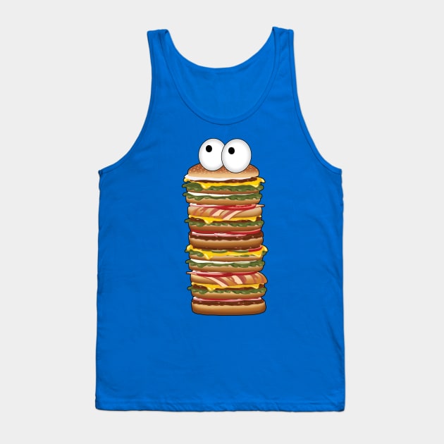 Big Burger ( Funny Design ) Tank Top by Ghean